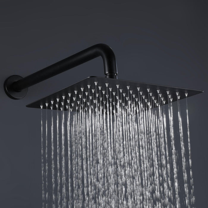Lahara Single Handle 1-Spray Square High Pressure Shower Faucet - ParrotUncle