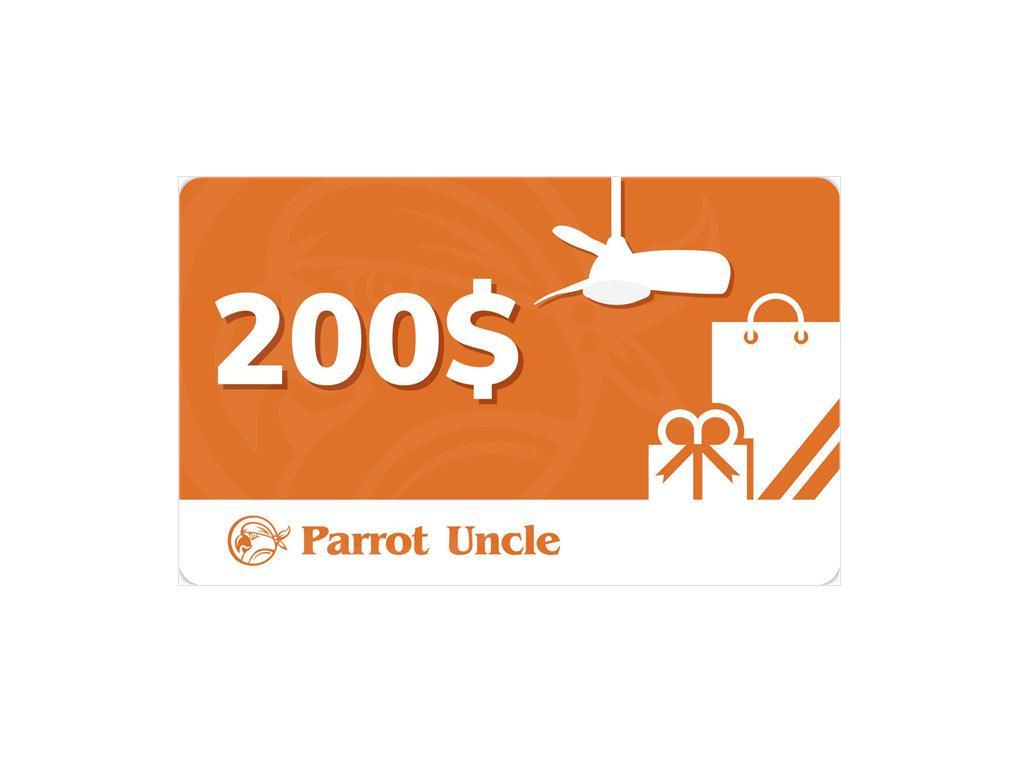 Parrot Uncle Gift Cards - ParrotUncle