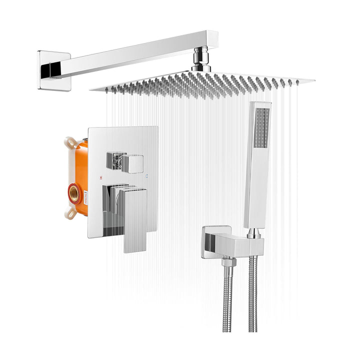 Parrot Uncle Waterfall Built-In Shower System with 2-way Diverter - ParrotUncle