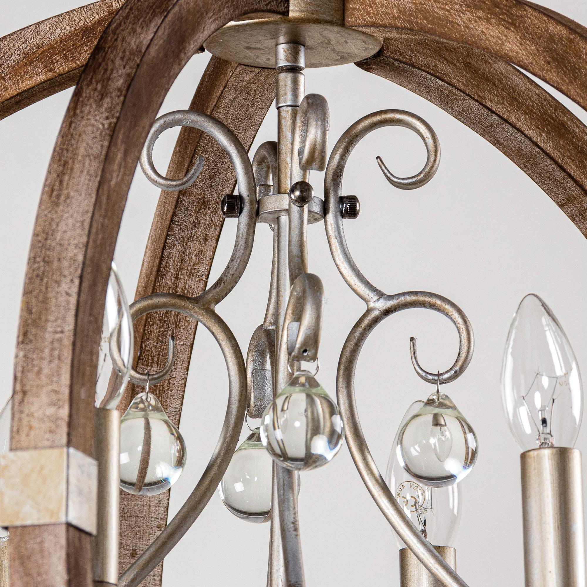 Retha Brown 4-Light Caged Chandelier - ParrotUncle