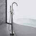 Sherwin 2-Handle Claw Foot Tub Faucet with Hand Shower in Silver - ParrotUncle