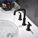 Tavion 8 in. Widespread Double Handle High Arc Bathroom Faucet - ParrotUncle