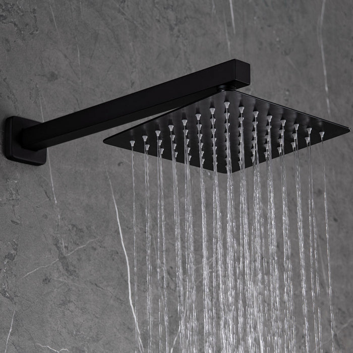 Torrence Single-Handle Square High Pressure Shower Faucet - ParrotUncle