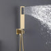 Trinidad 1-Spray Square High Pressure Wall Bar Shower Kit - ParrotUncle